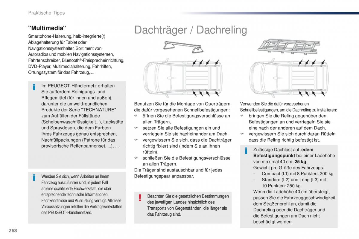 Peugeot Traveller Handbuch / page 270