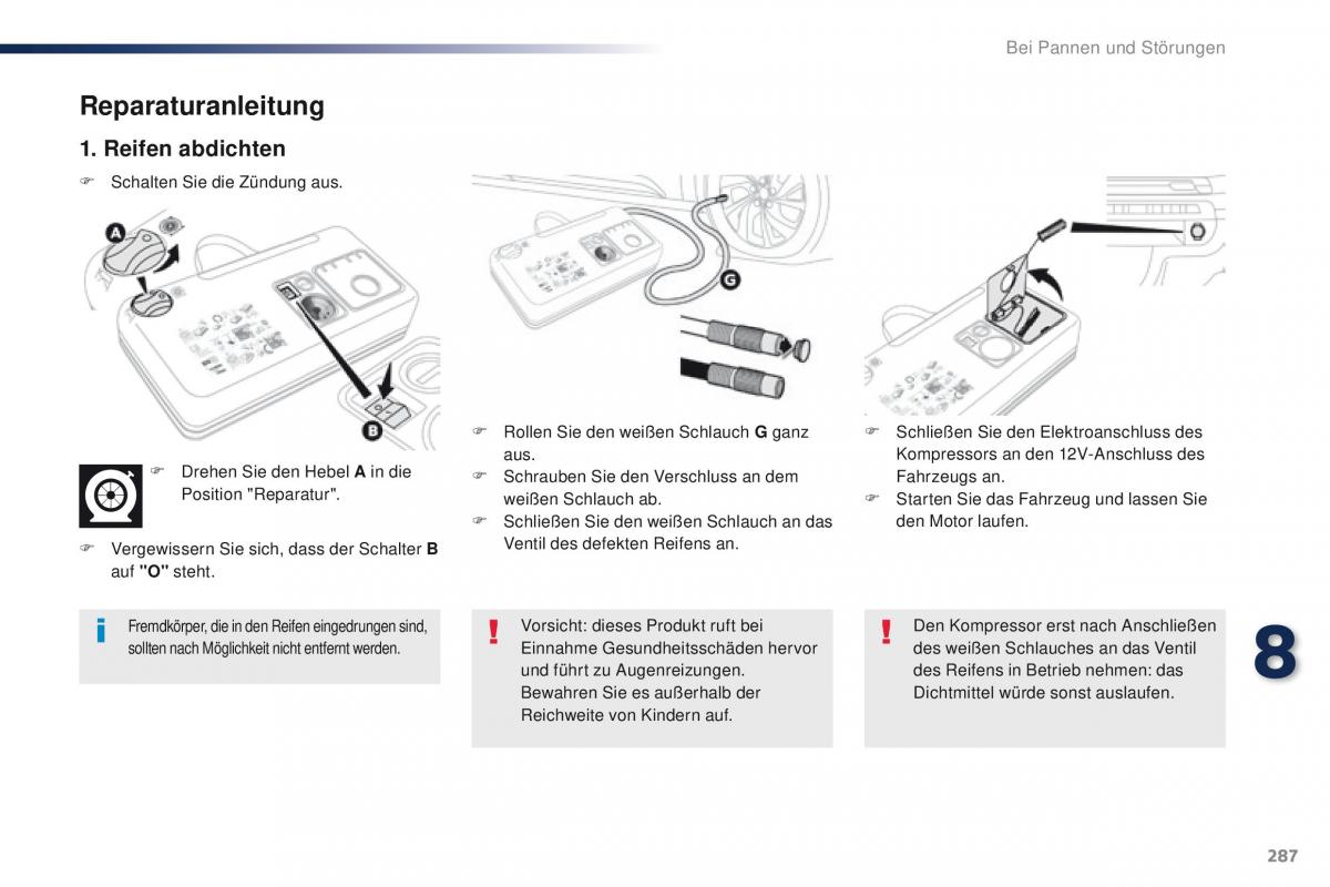 Peugeot Traveller Handbuch / page 289