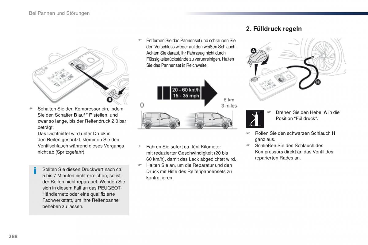 Peugeot Traveller Handbuch / page 290