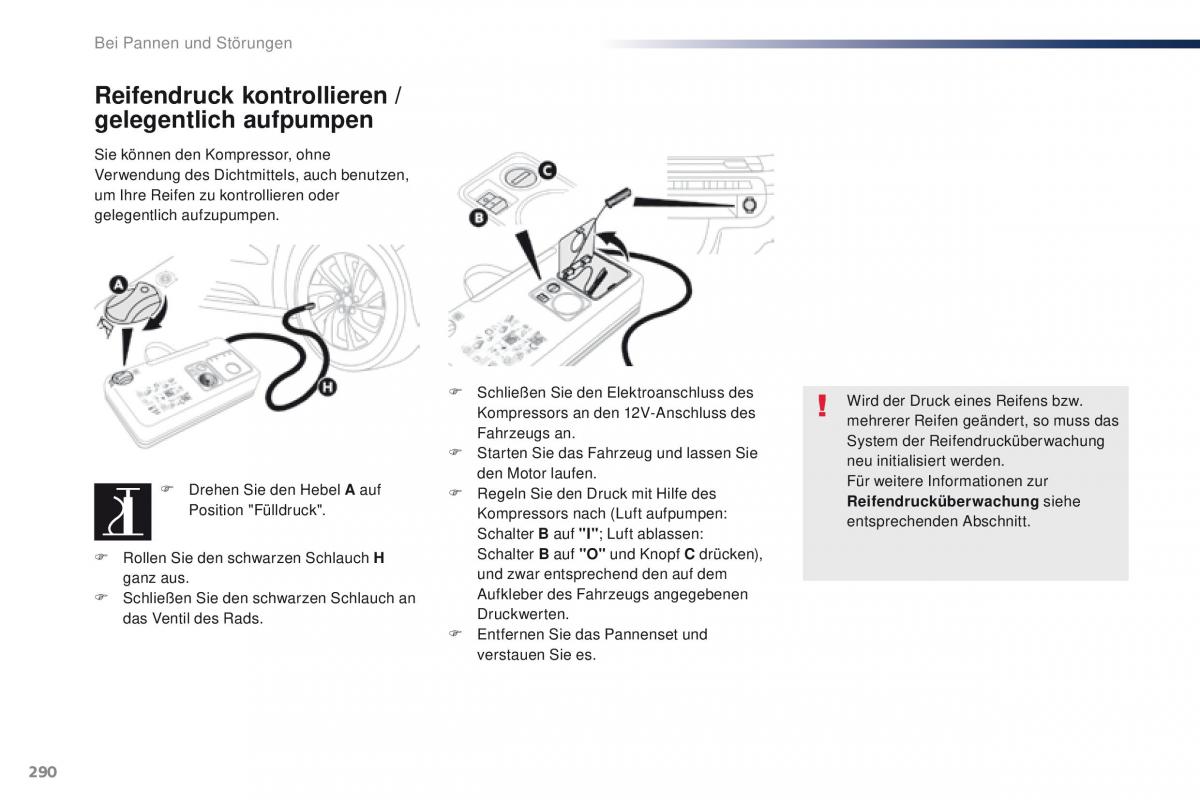 Peugeot Traveller Handbuch / page 292