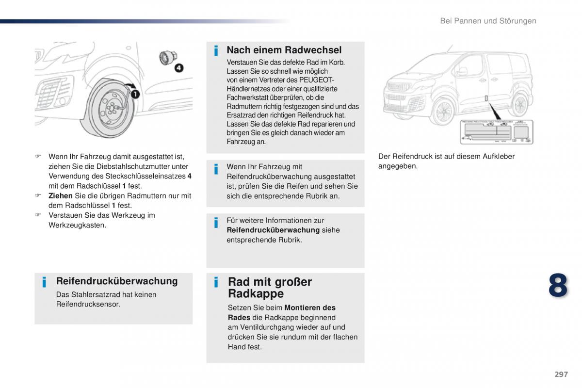 Peugeot Traveller Handbuch / page 299