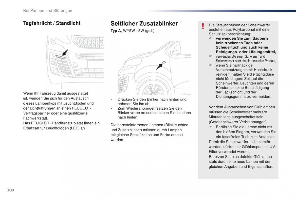 Peugeot Traveller Handbuch / page 302