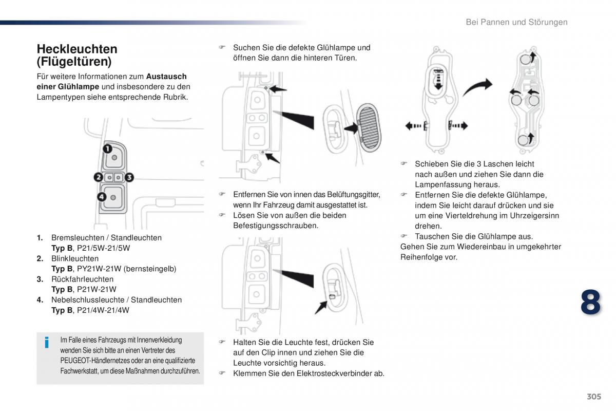 Peugeot Traveller Handbuch / page 307