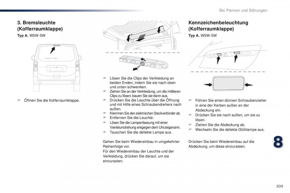 Peugeot Traveller Handbuch / page 311