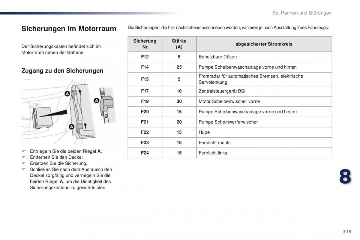 Peugeot Traveller Handbuch / page 317