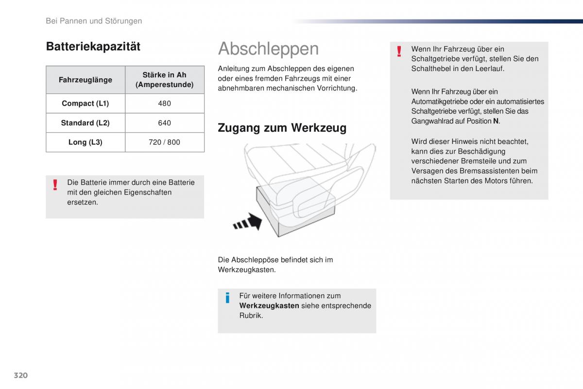 Peugeot Traveller Handbuch / page 322