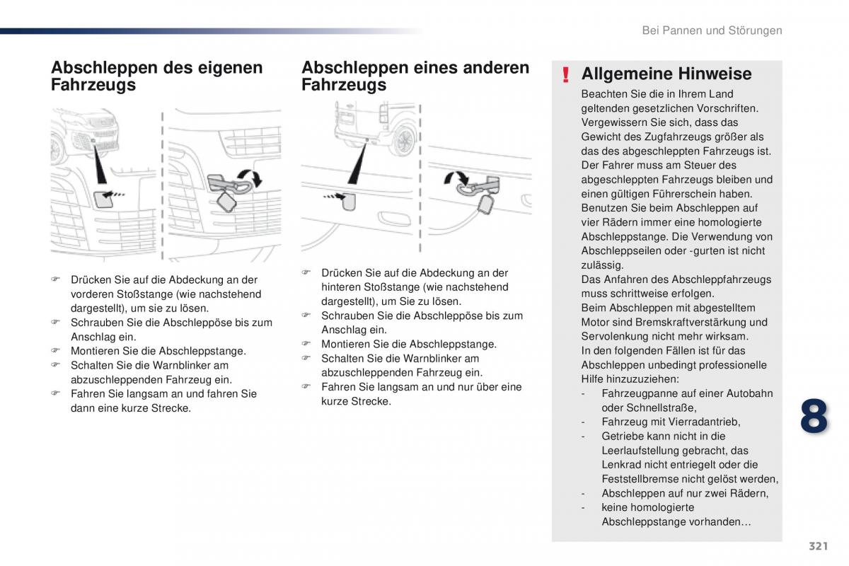 Peugeot Traveller Handbuch / page 323