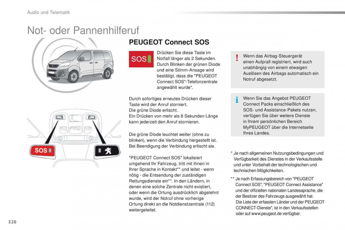 Peugeot Traveller Handbuch / page 330