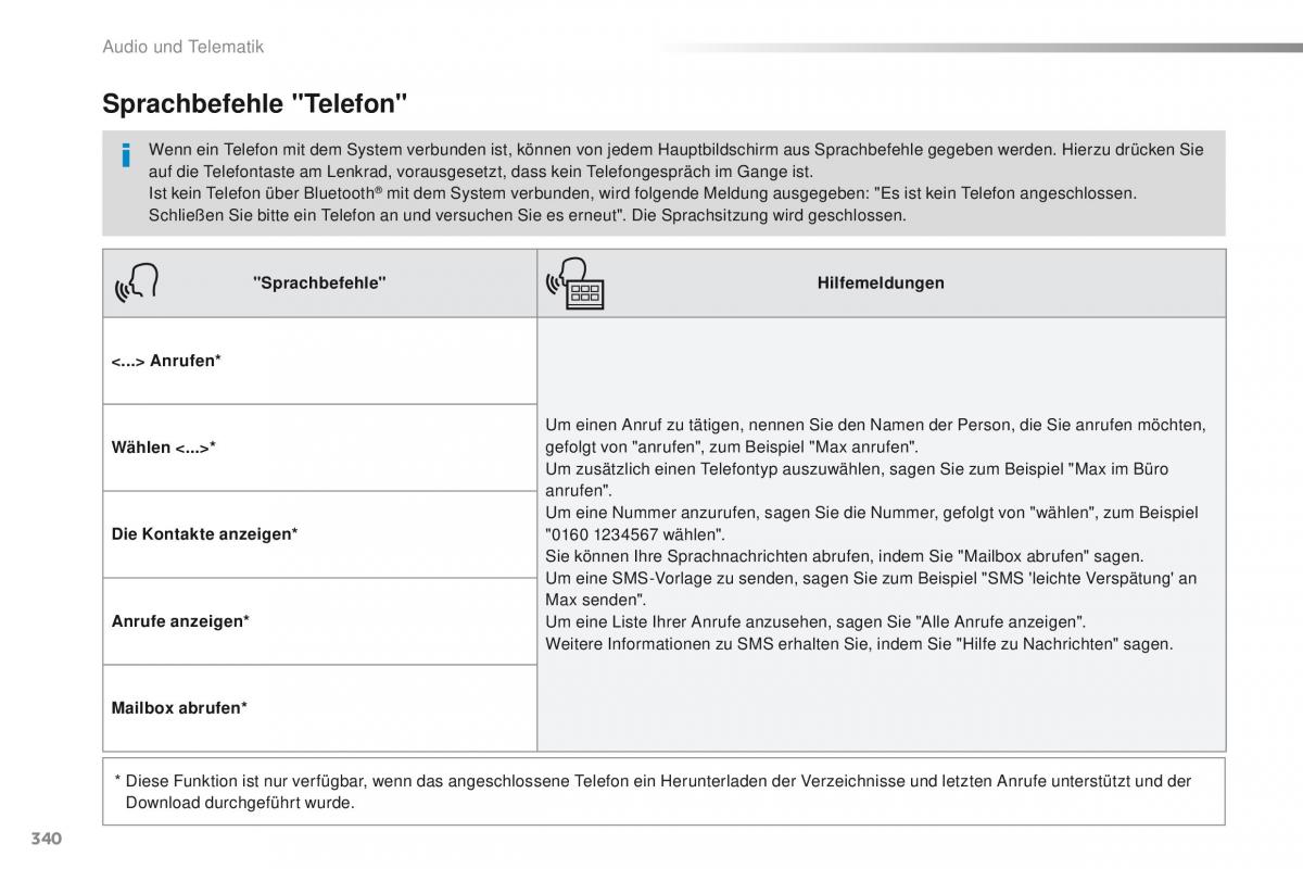 Peugeot Traveller Handbuch / page 342