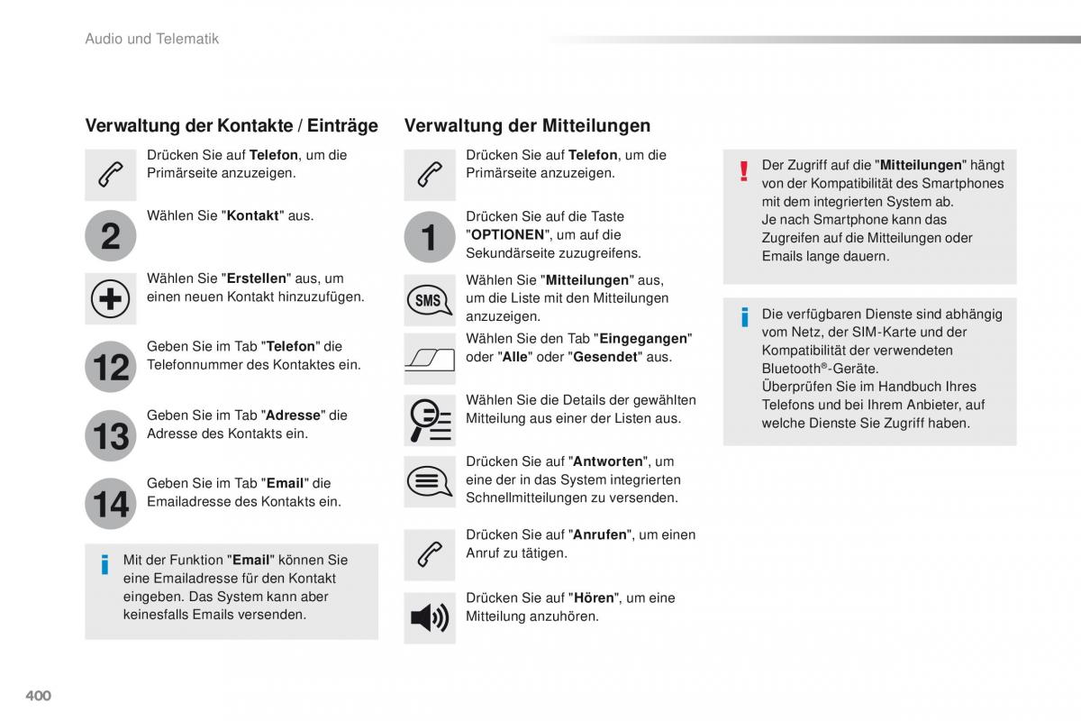 Peugeot Traveller Handbuch / page 402