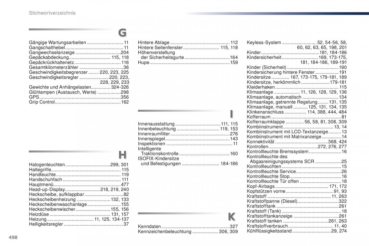 Peugeot Traveller Handbuch / page 500