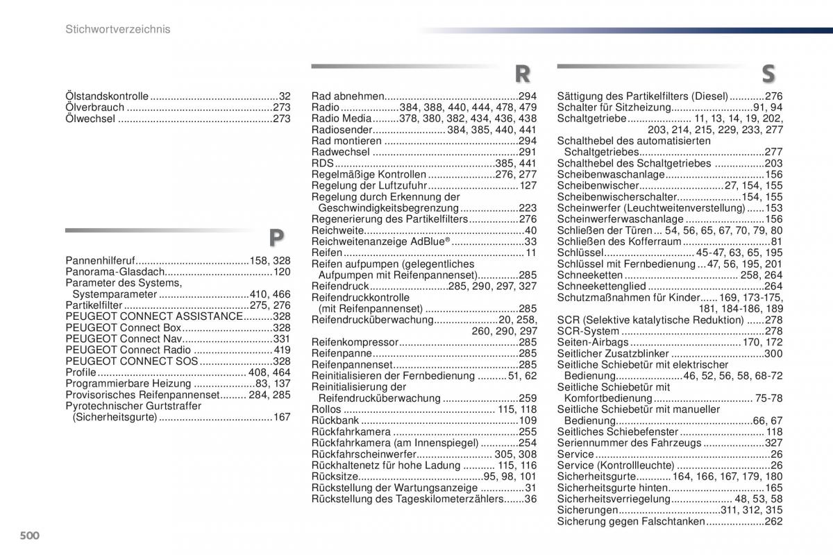 Peugeot Traveller Handbuch / page 502