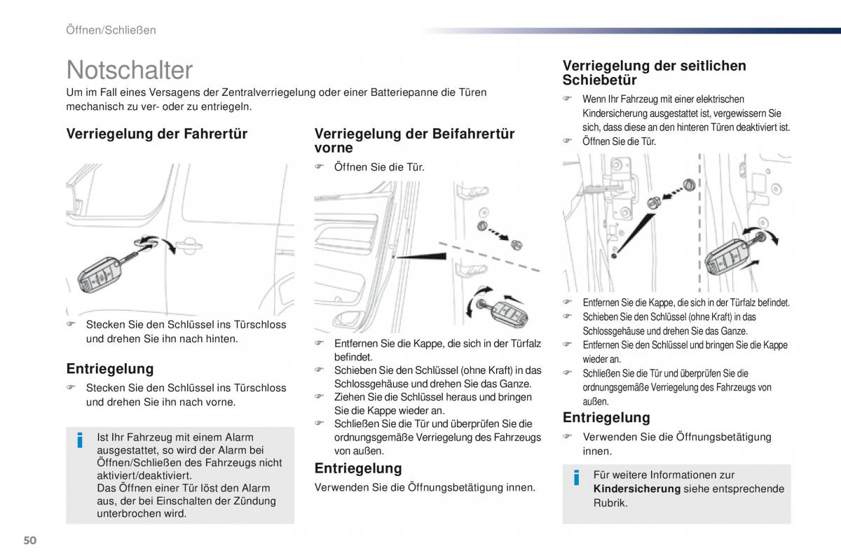 Peugeot Traveller Handbuch / page 52