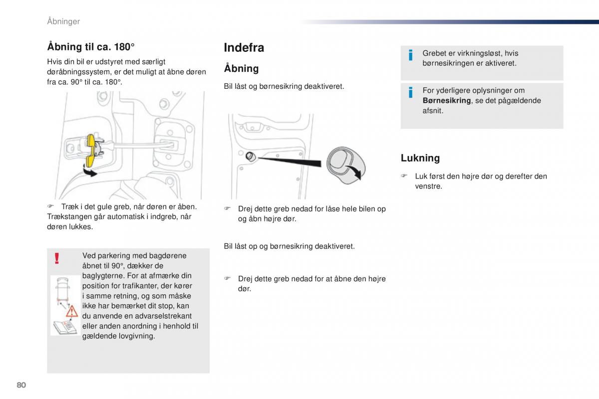 Peugeot Traveller Bilens instruktionsbog / page 82