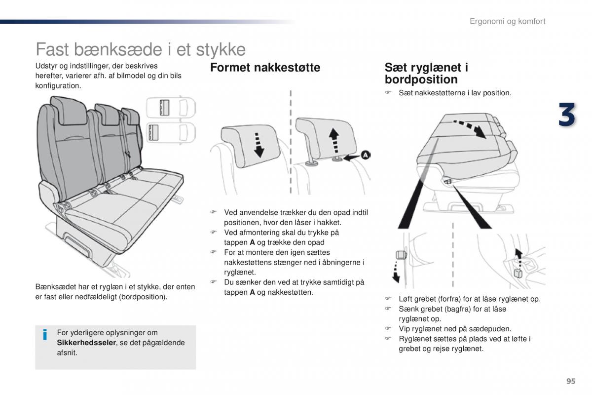 Peugeot Traveller Bilens instruktionsbog / page 97