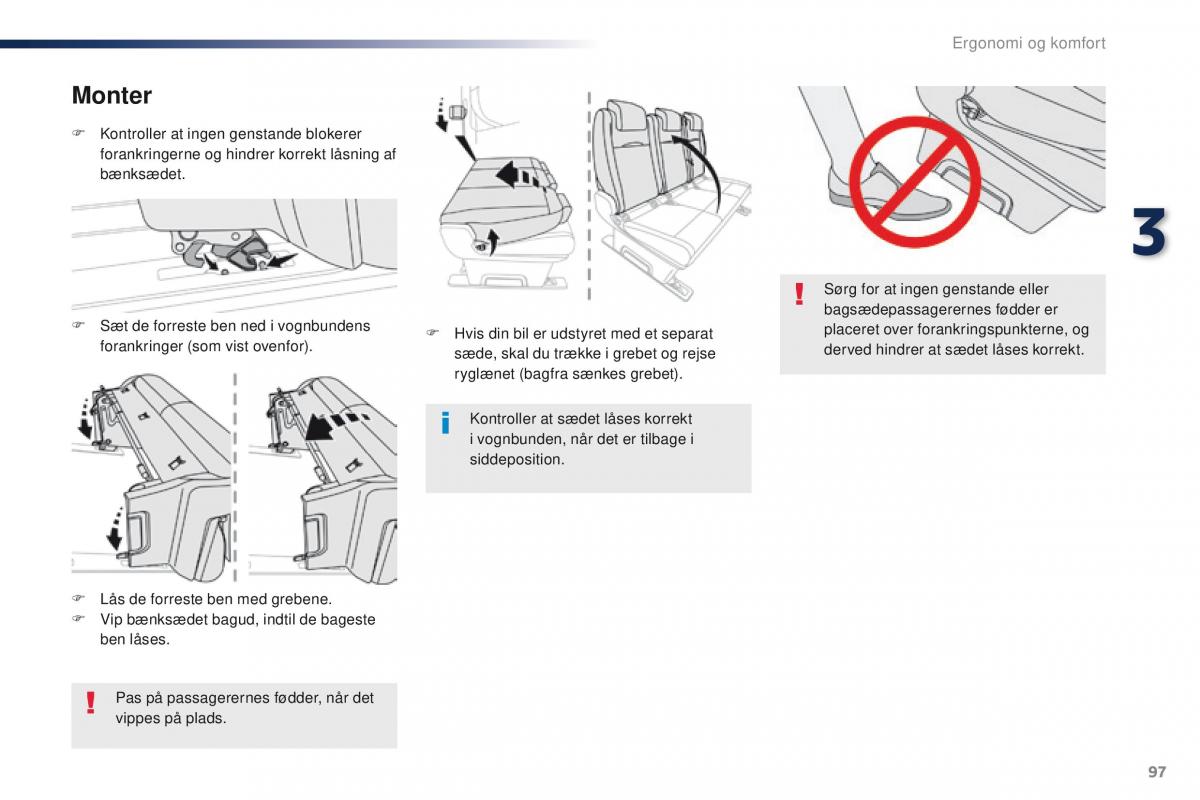 Peugeot Traveller Bilens instruktionsbog / page 99