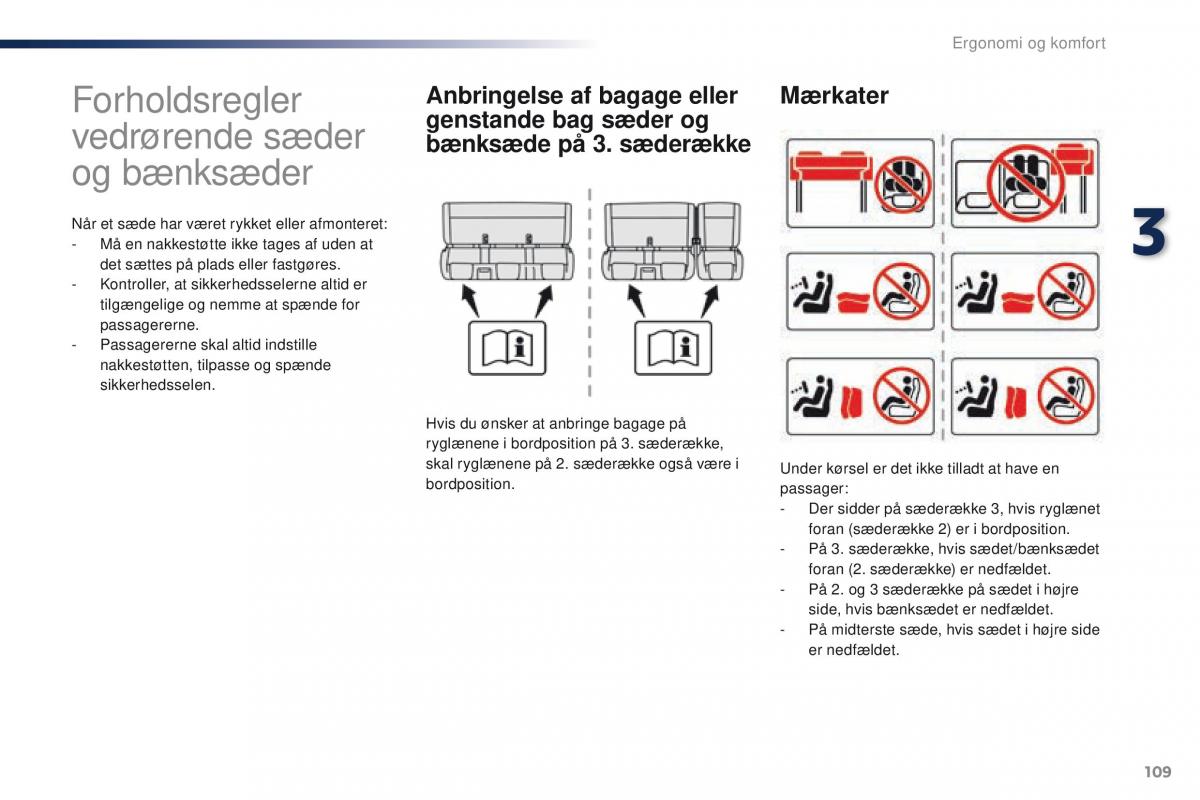 Peugeot Traveller Bilens instruktionsbog / page 111