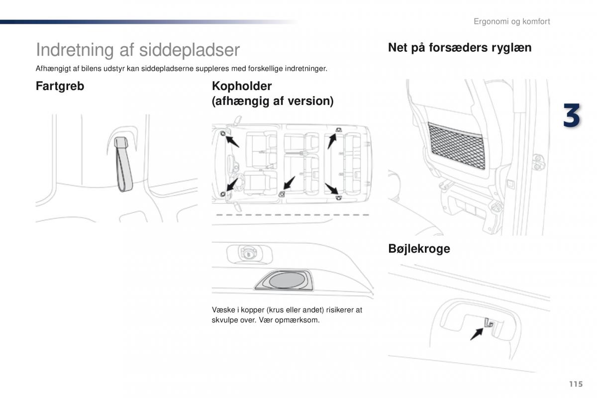 Peugeot Traveller Bilens instruktionsbog / page 117