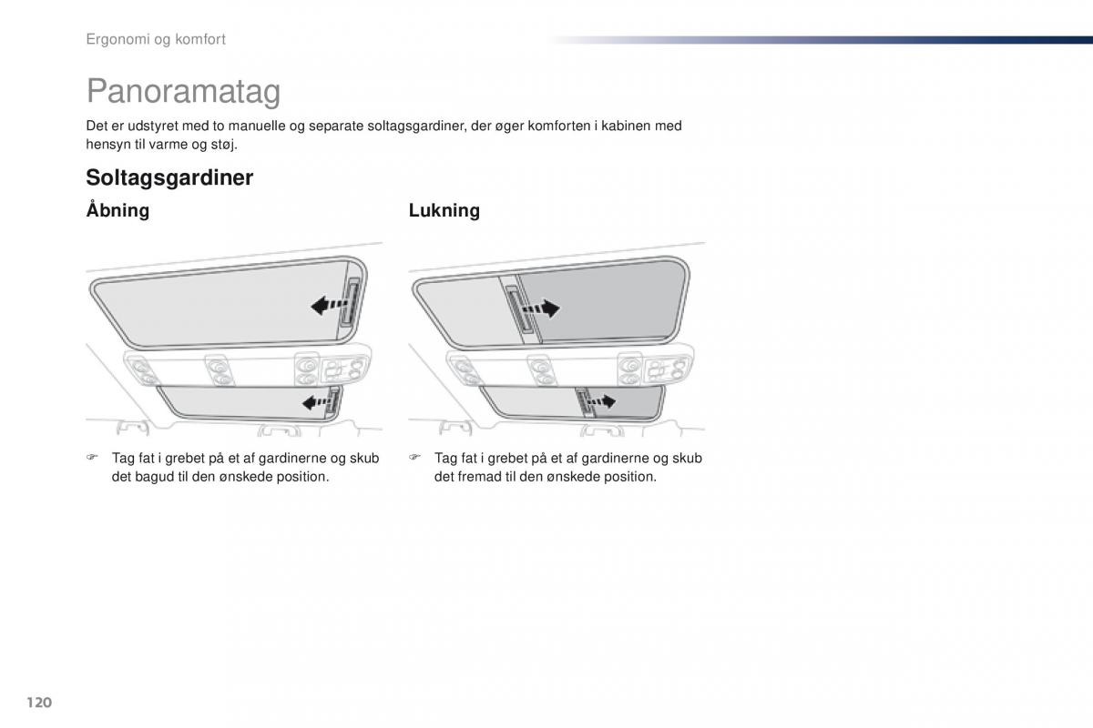 Peugeot Traveller Bilens instruktionsbog / page 122