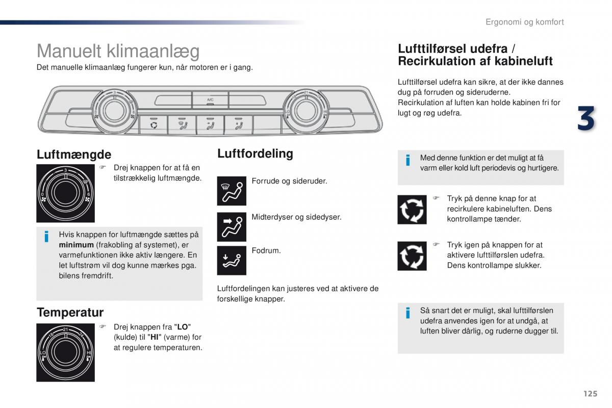 Peugeot Traveller Bilens instruktionsbog / page 127