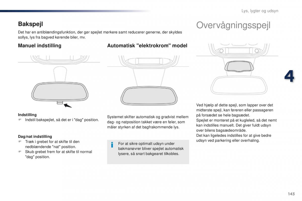 Peugeot Traveller Bilens instruktionsbog / page 145