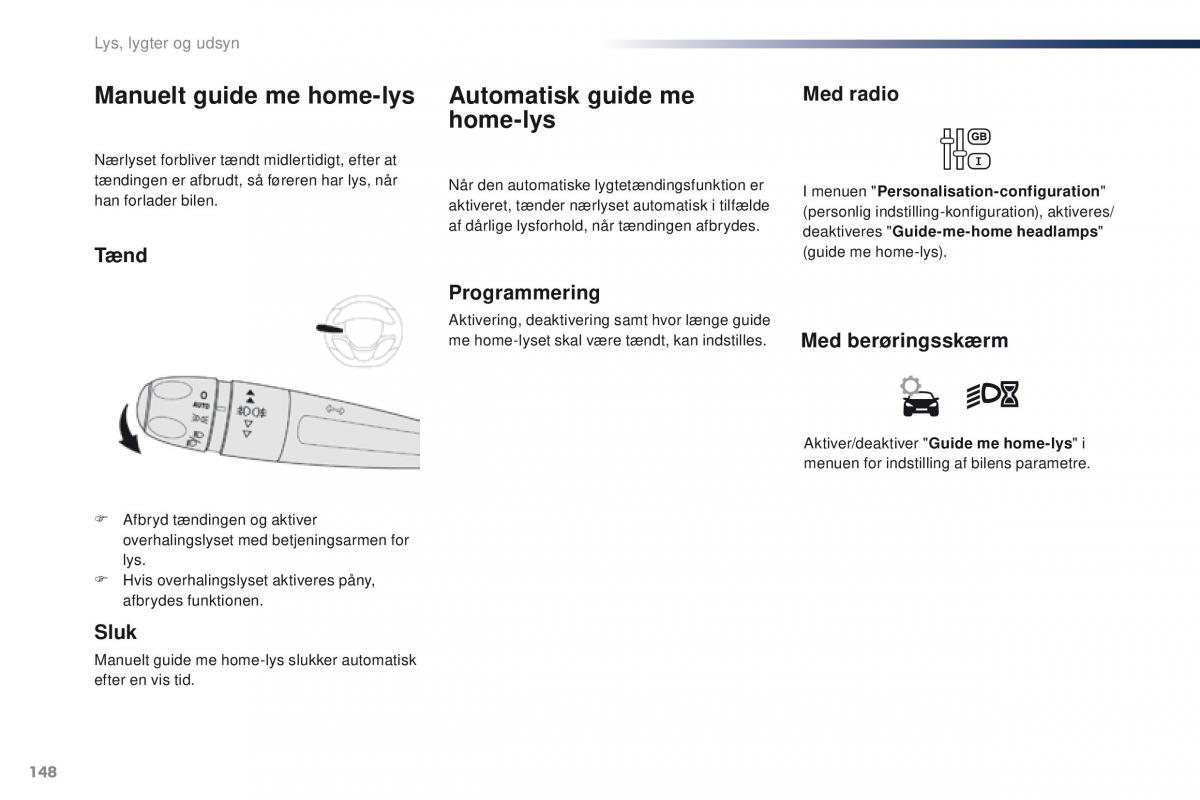 Peugeot Traveller Bilens instruktionsbog / page 150