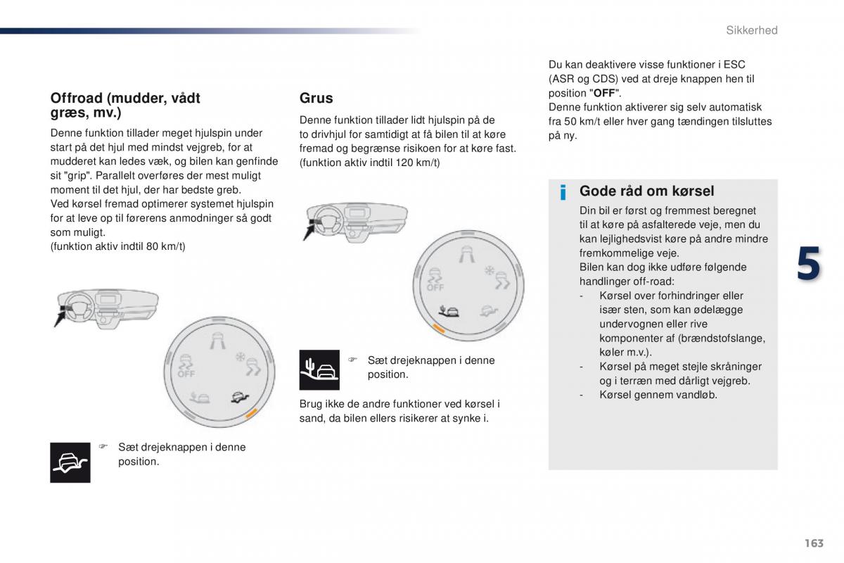 Peugeot Traveller Bilens instruktionsbog / page 165