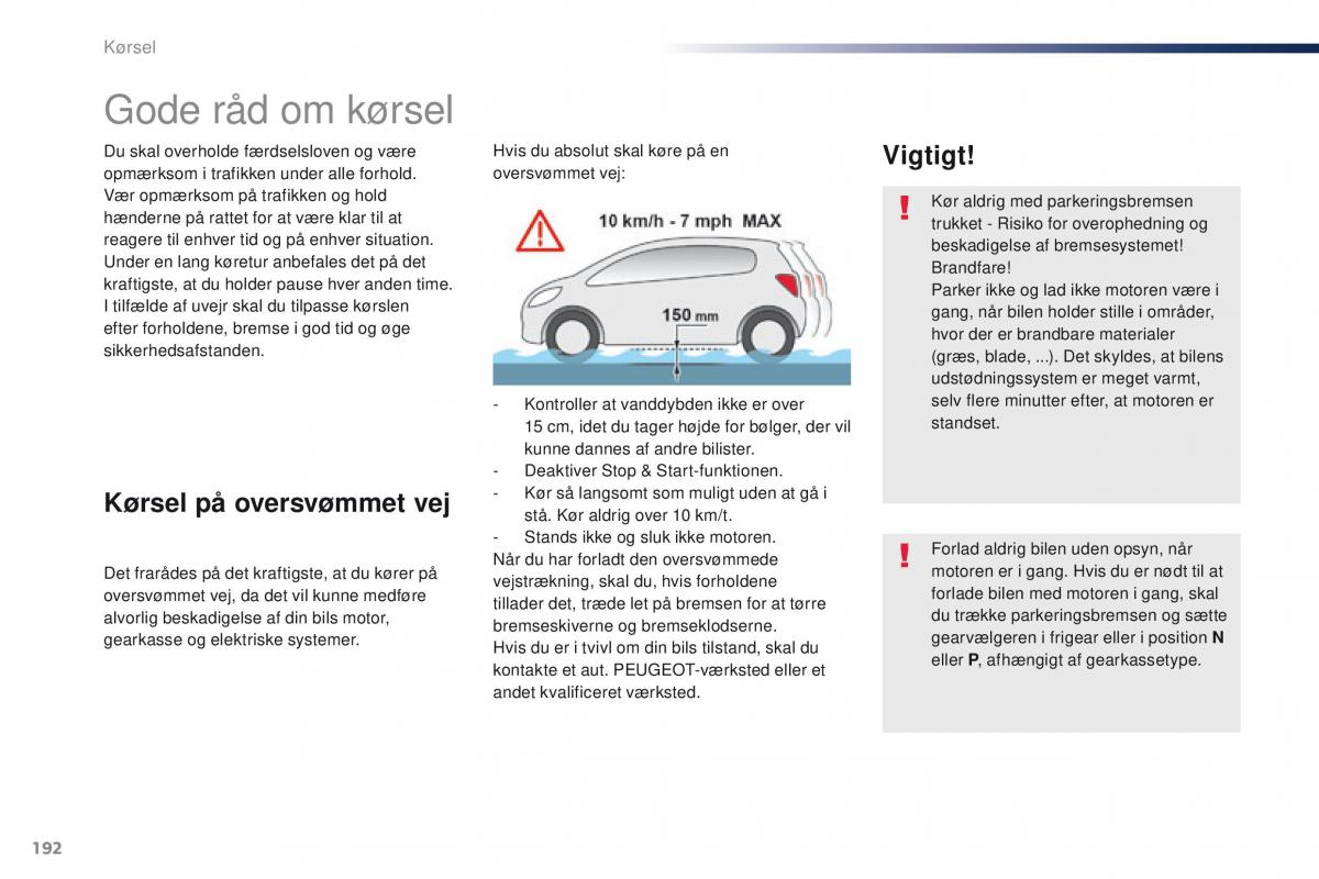 Peugeot Traveller Bilens instruktionsbog / page 194