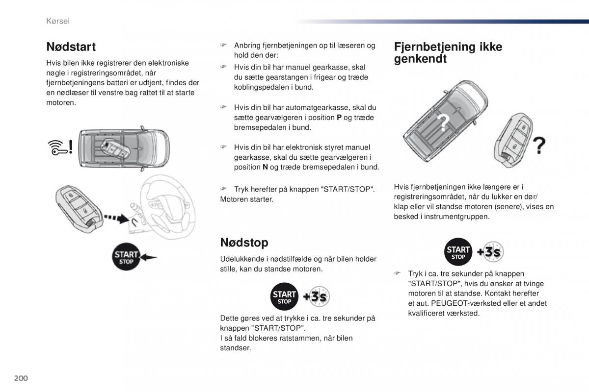 Peugeot Traveller Bilens instruktionsbog / page 202