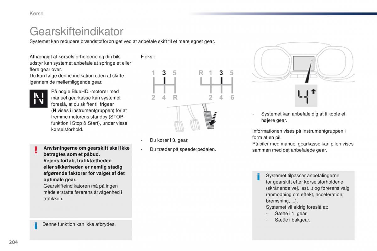 Peugeot Traveller Bilens instruktionsbog / page 206