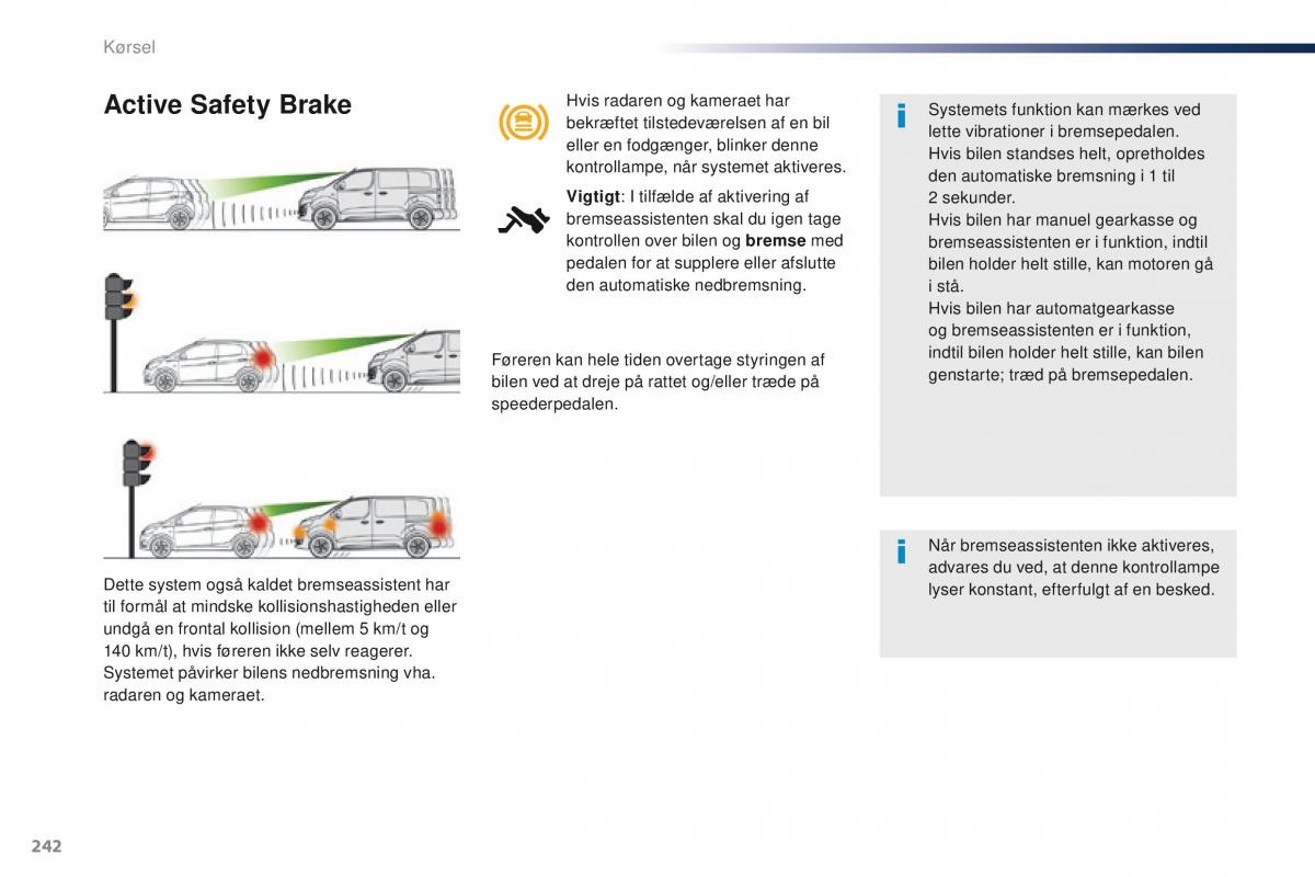 Peugeot Traveller Bilens instruktionsbog / page 244