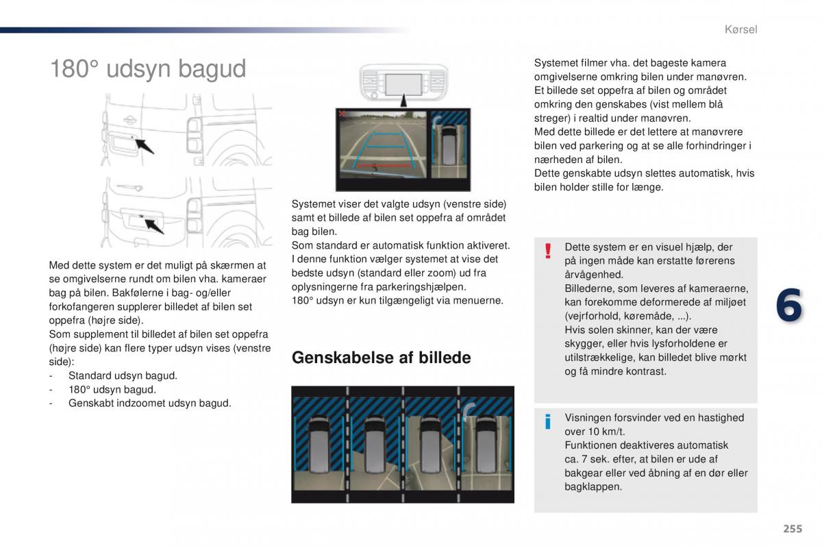 Peugeot Traveller Bilens instruktionsbog / page 257