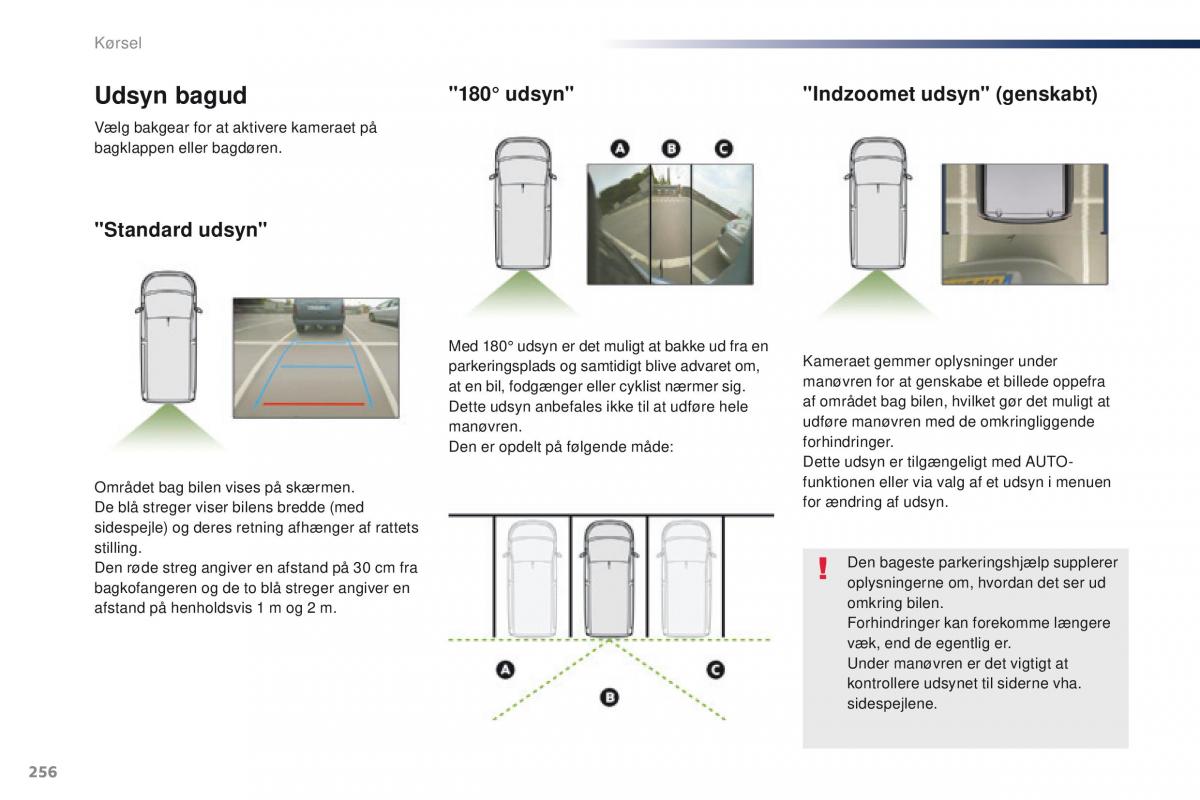 Peugeot Traveller Bilens instruktionsbog / page 258