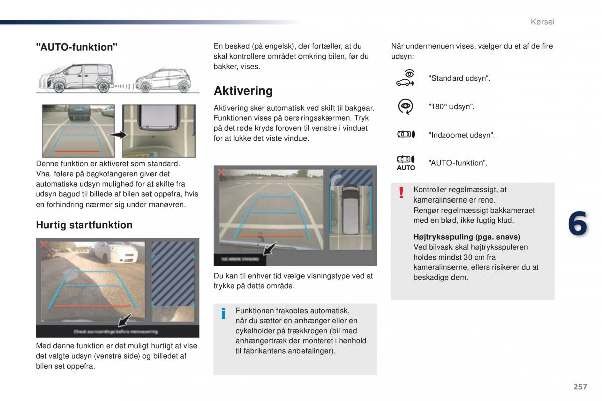 Peugeot Traveller Bilens instruktionsbog / page 259