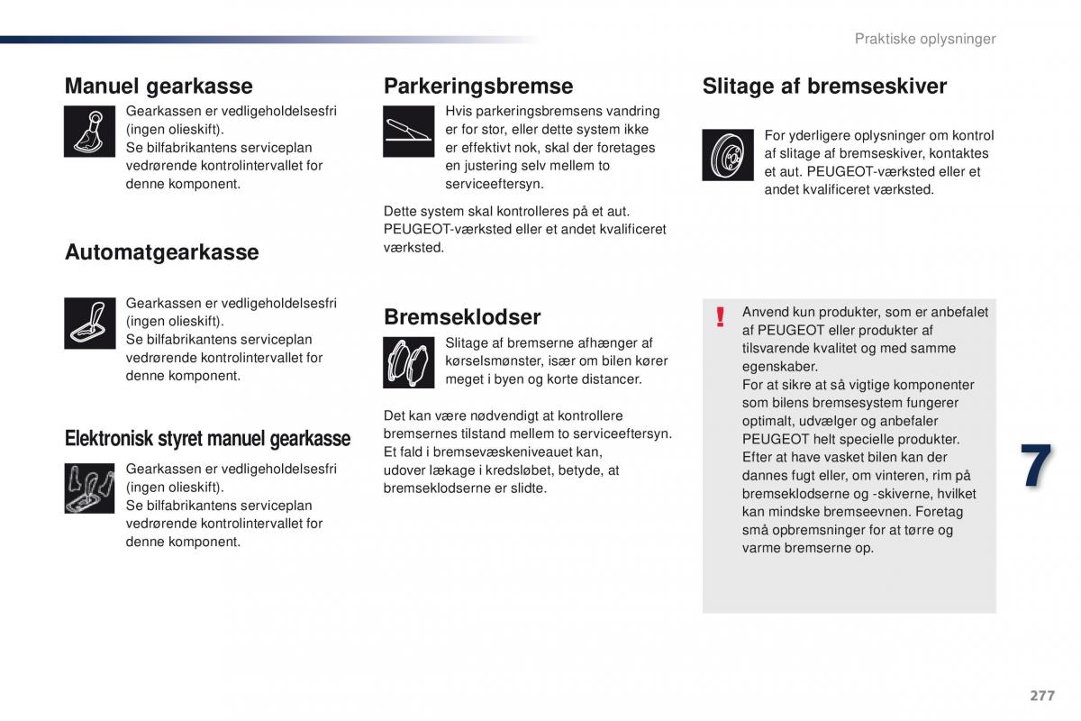 Peugeot Traveller Bilens instruktionsbog / page 279