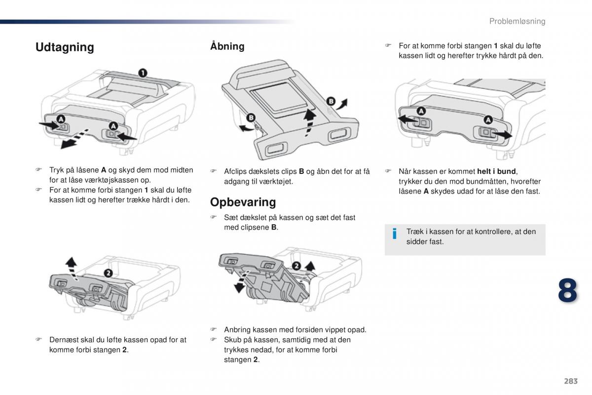 Peugeot Traveller Bilens instruktionsbog / page 285