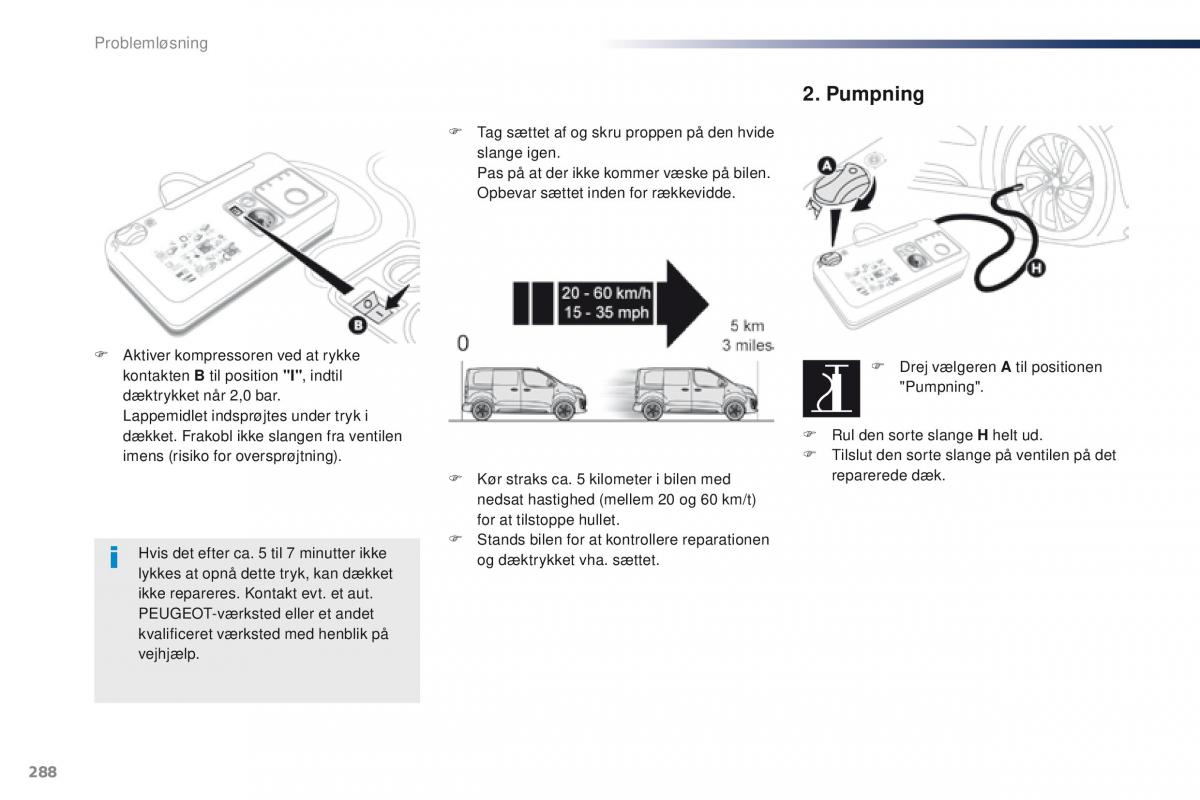 Peugeot Traveller Bilens instruktionsbog / page 290