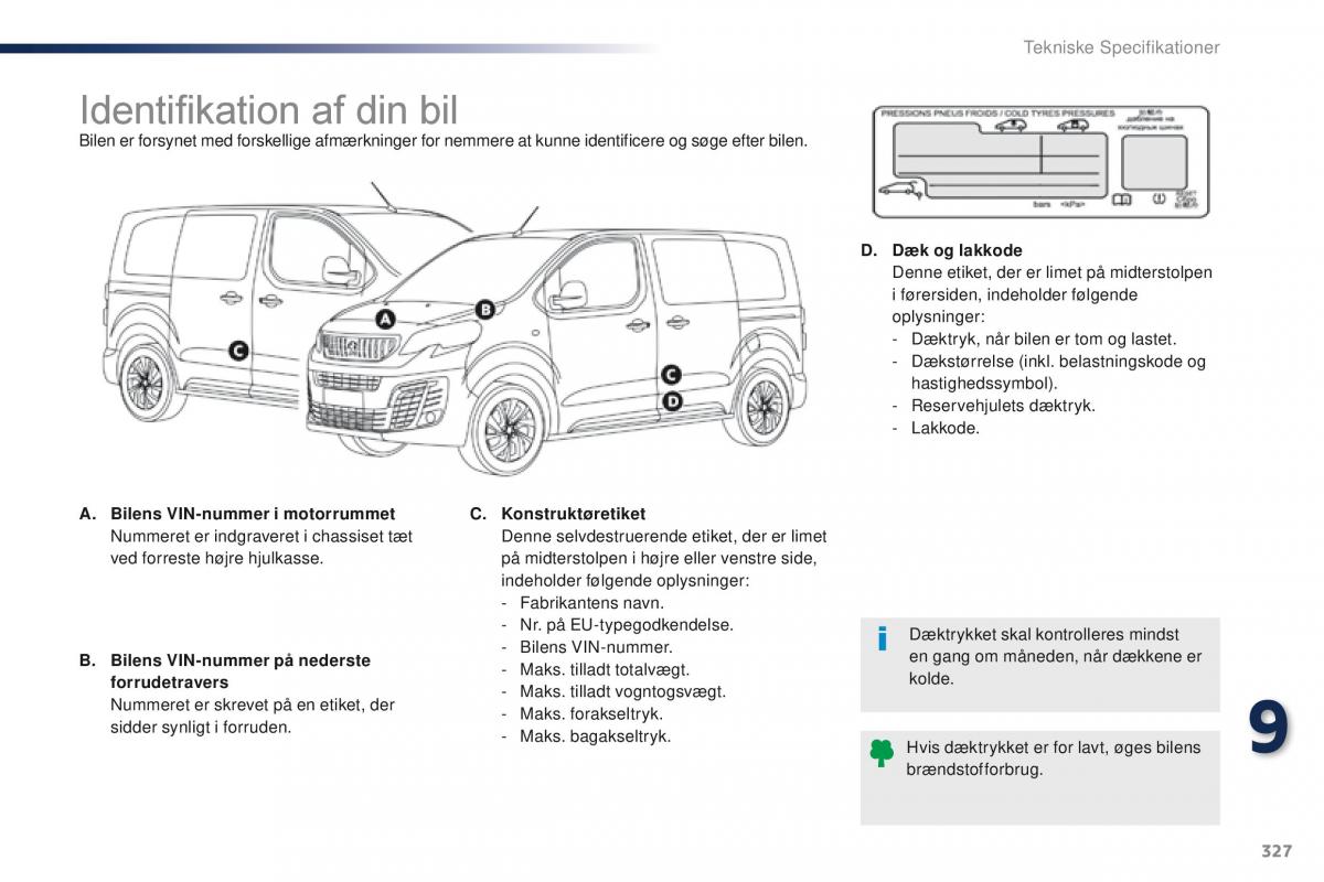 Peugeot Traveller Bilens instruktionsbog / page 329