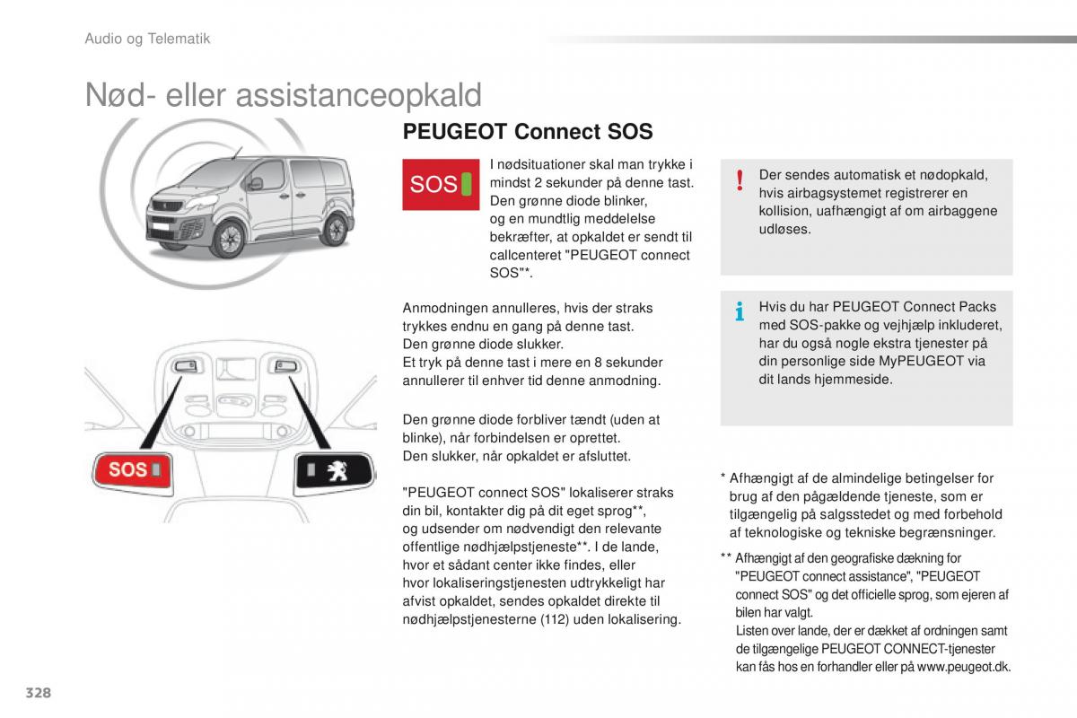 Peugeot Traveller Bilens instruktionsbog / page 330