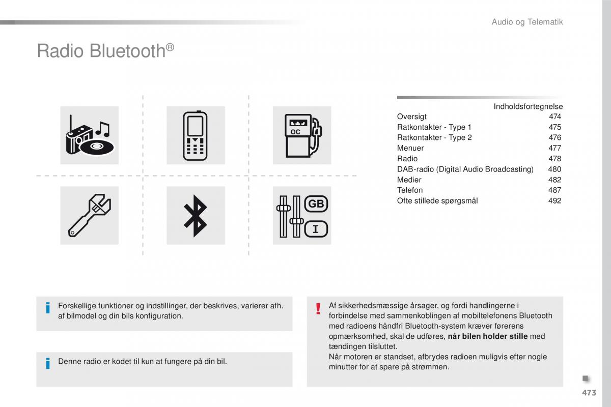 Peugeot Traveller Bilens instruktionsbog / page 475