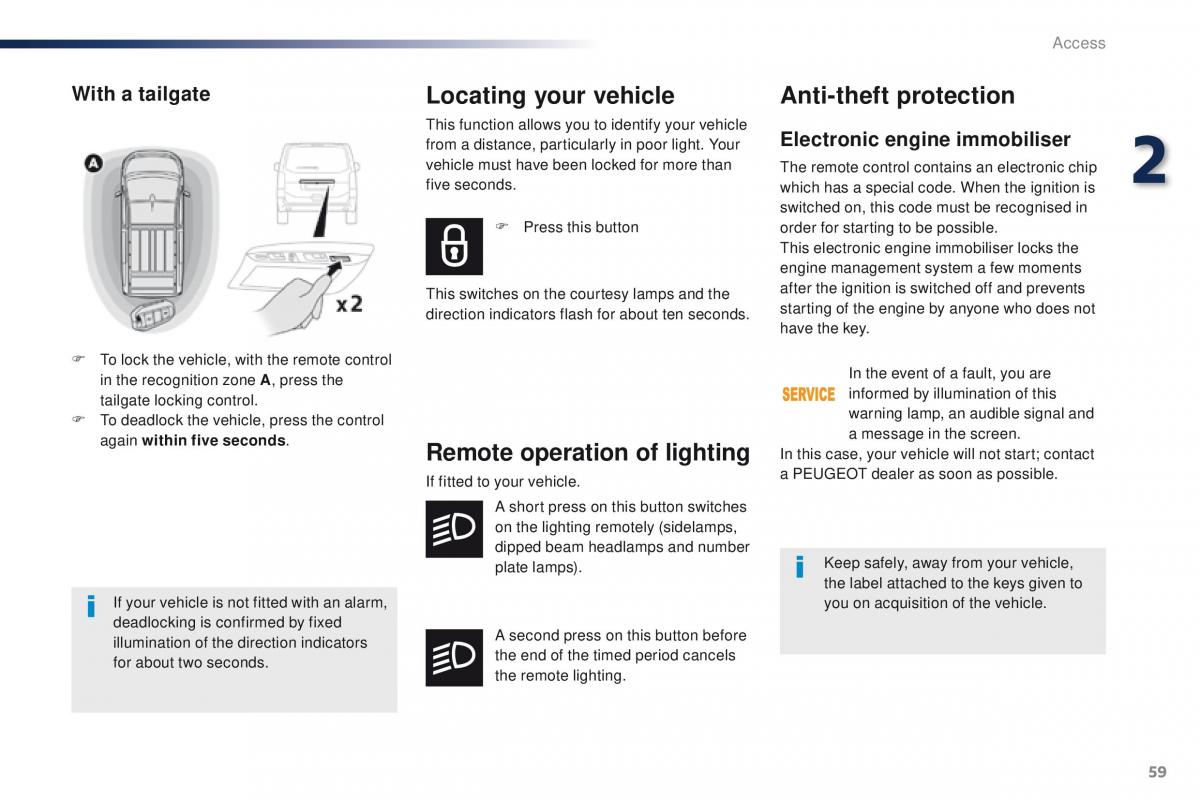 Peugeot Traveller owners manual / page 61