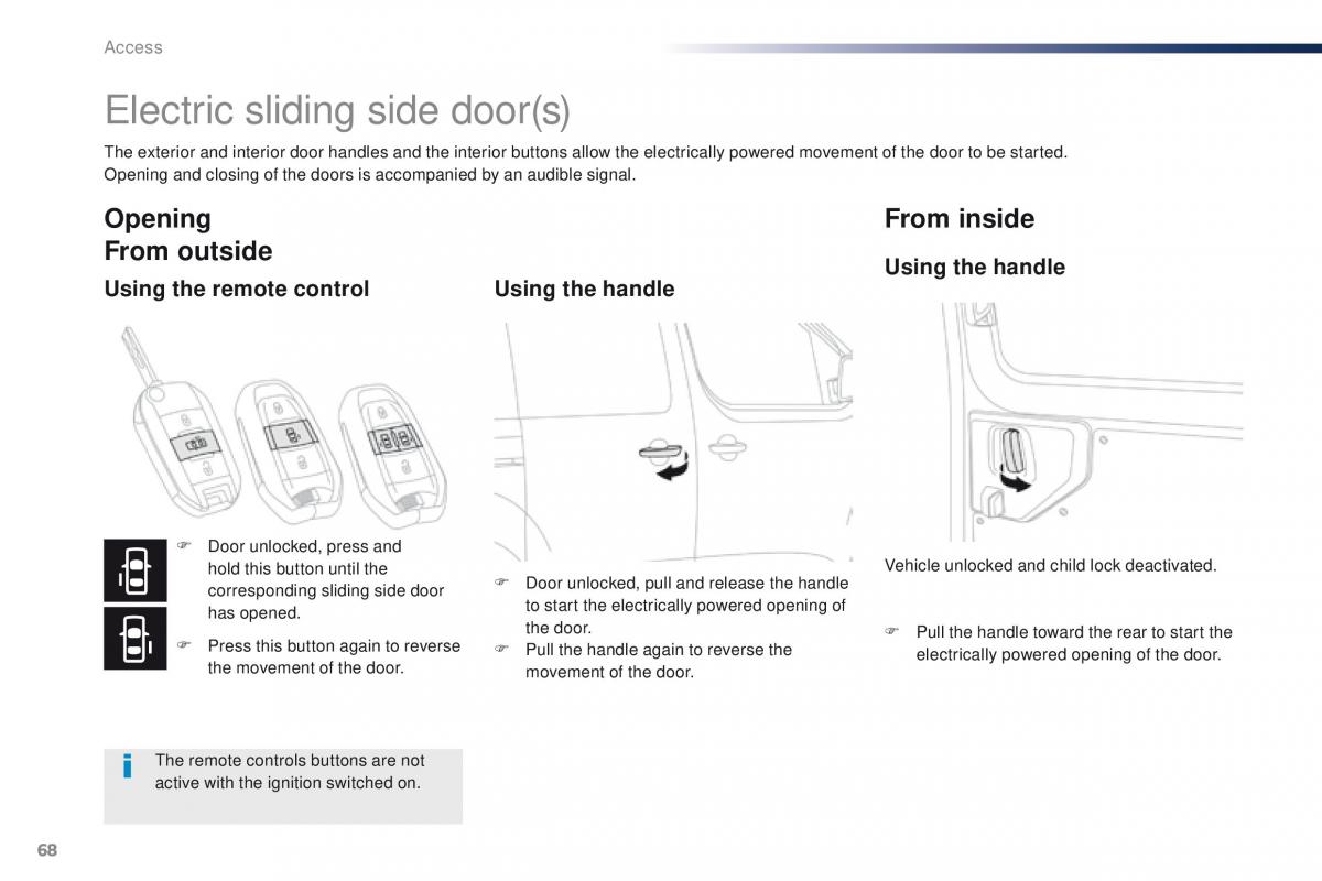 Peugeot Traveller owners manual / page 70