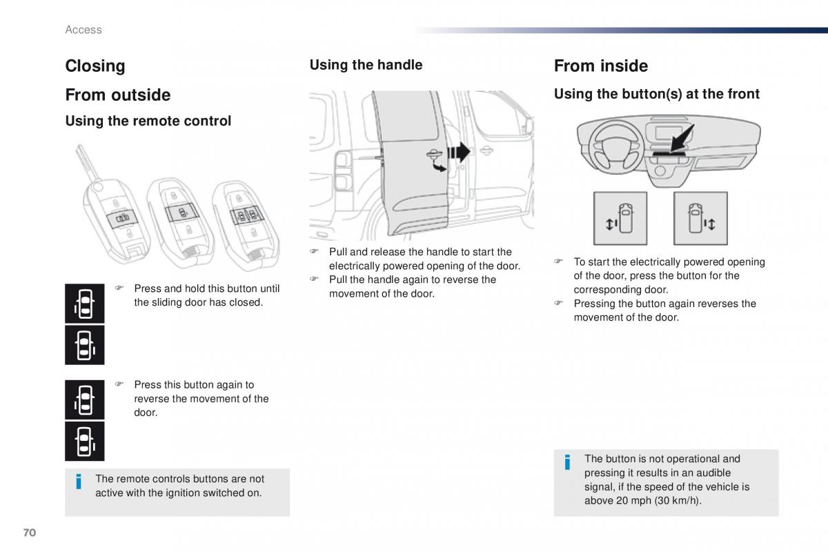 Peugeot Traveller owners manual / page 72