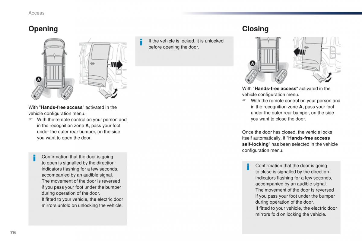 Peugeot Traveller owners manual / page 78