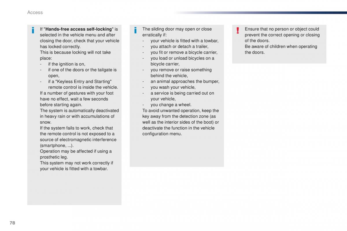 Peugeot Traveller owners manual / page 80