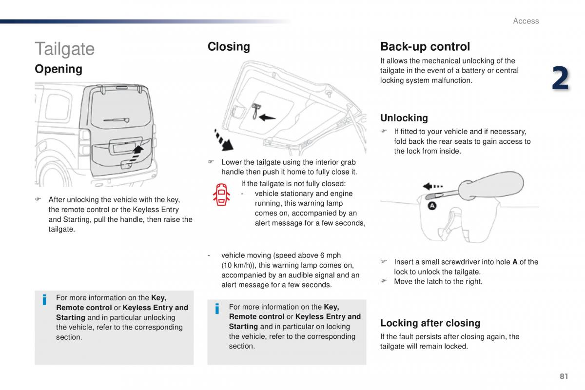 Peugeot Traveller owners manual / page 83