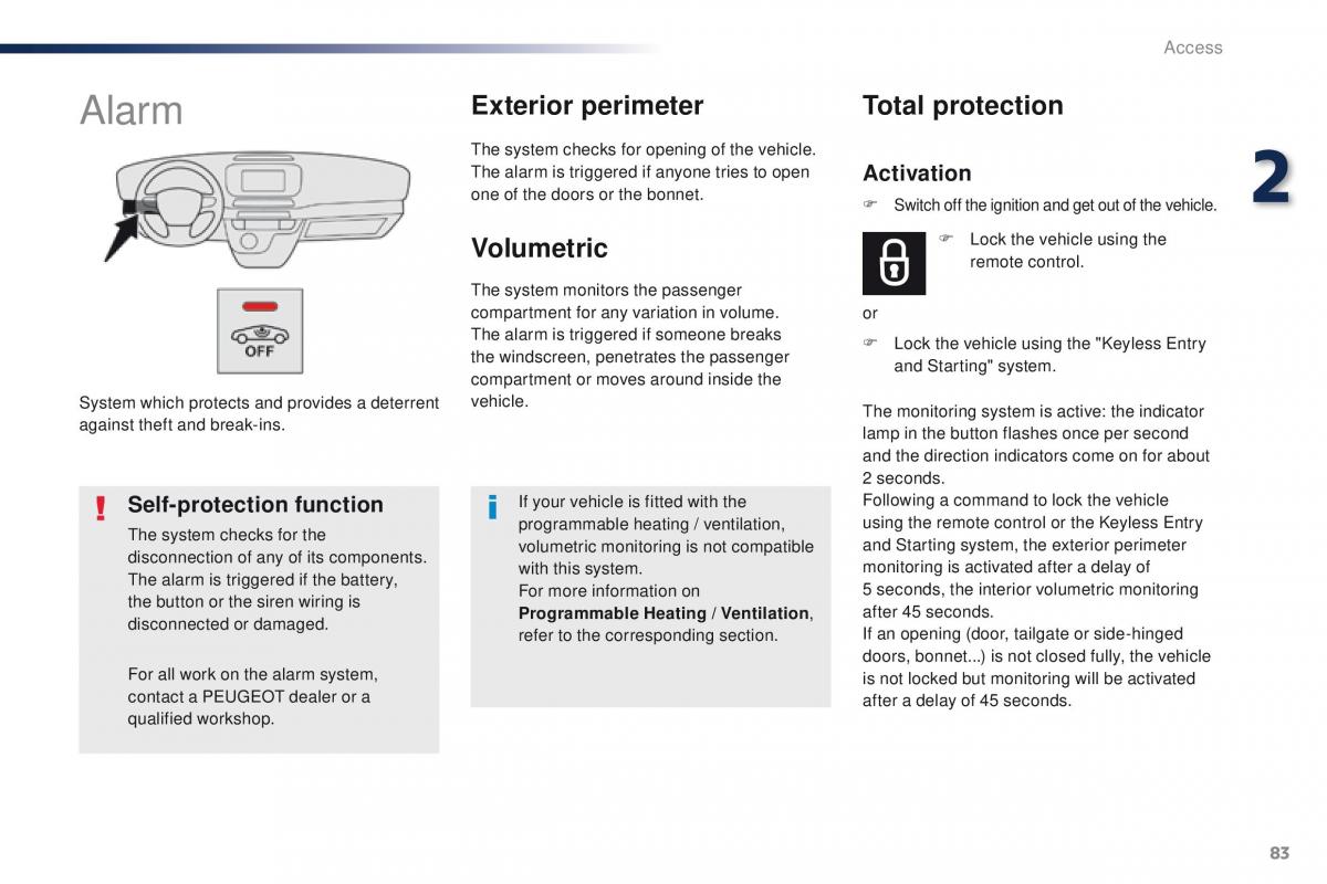 Peugeot Traveller owners manual / page 85