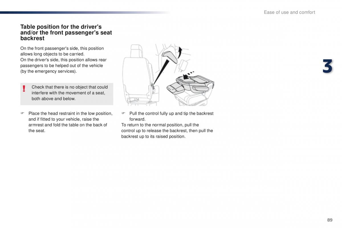 Peugeot Traveller owners manual / page 91