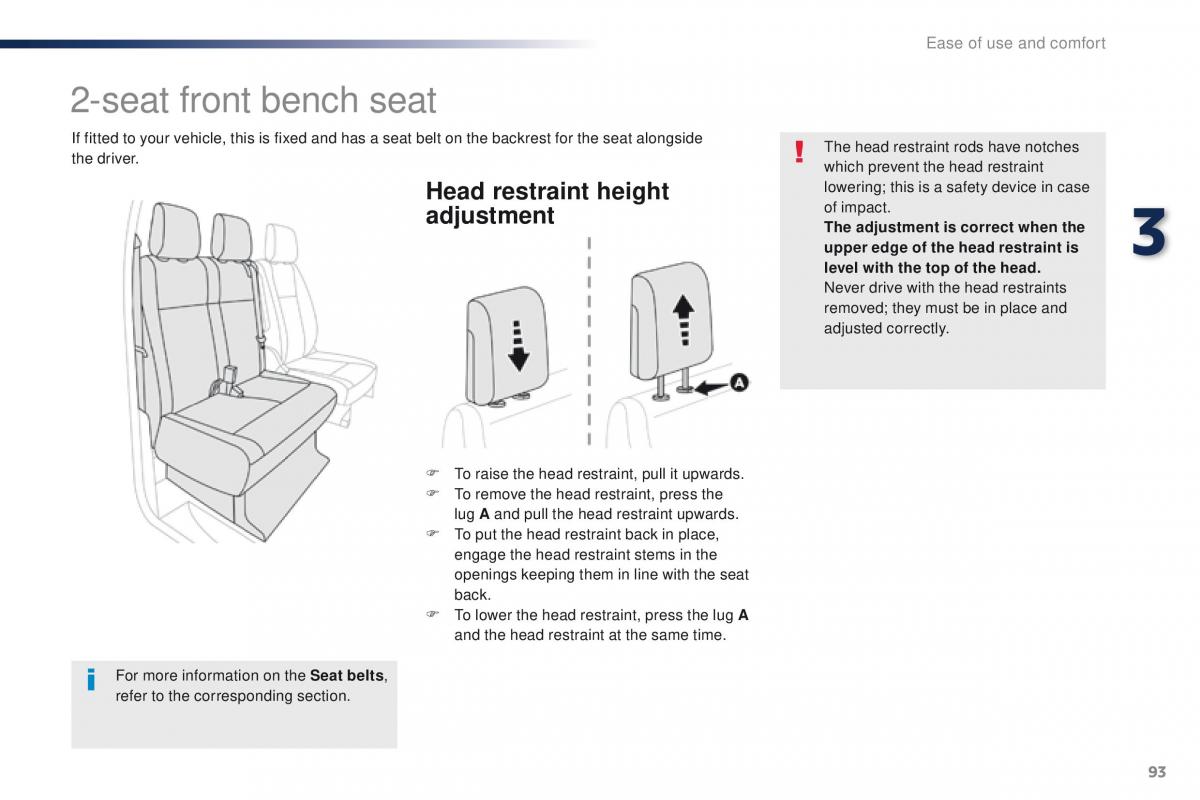 Peugeot Traveller owners manual / page 95