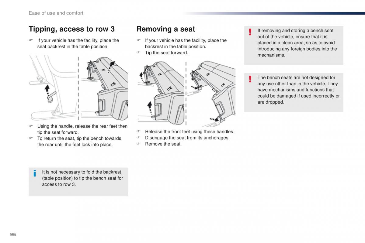 Peugeot Traveller owners manual / page 98